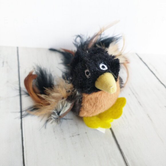 Cat Toys Set of 3 Plush Bird Catnip, Love Bird Silvervine-Catnip, Window Wobbler - Picture 6 of 14